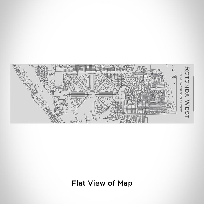 Rendered View of Rotonda West Florida Map Engraving on 10oz Stainless Steel Insulated Cup with Sipping Lid