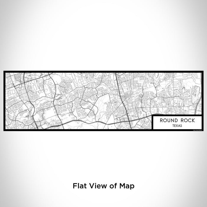Flat View of Map Custom Round Rock Texas Map Enamel Mug in Classic