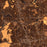 Round Rock Texas Map Print in Ember Style Zoomed In Close Up Showing Details