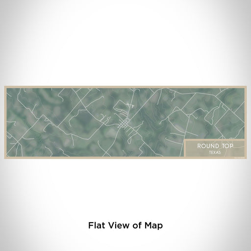Flat View of Map Custom Round Top Texas Map Enamel Mug in Afternoon