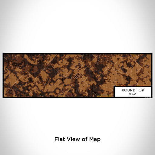 Flat View of Map Custom Round Top Texas Map Enamel Mug in Ember
