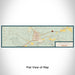 Flat View of Map Custom Roundup Montana Map Enamel Mug in Woodblock