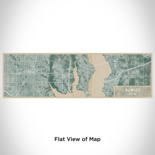 Flat View of Map Custom Rowlett Texas Map Enamel Mug in Afternoon