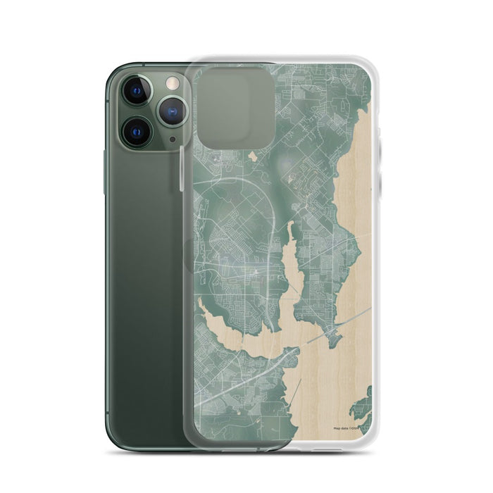 Custom Rowlett Texas Map Phone Case in Afternoon