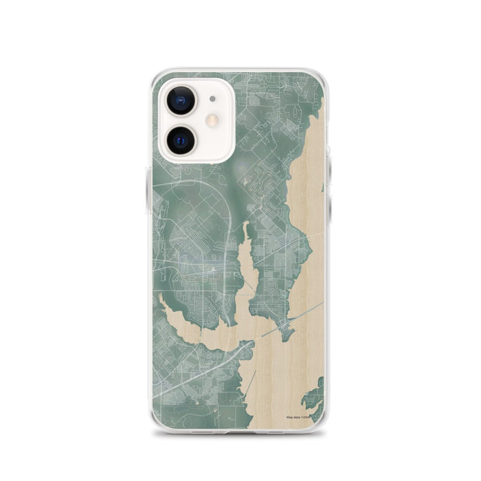 Custom iPhone 12 Rowlett Texas Map Phone Case in Afternoon