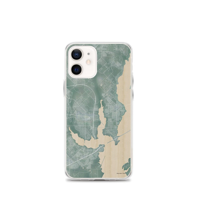 Custom iPhone 12 mini Rowlett Texas Map Phone Case in Afternoon