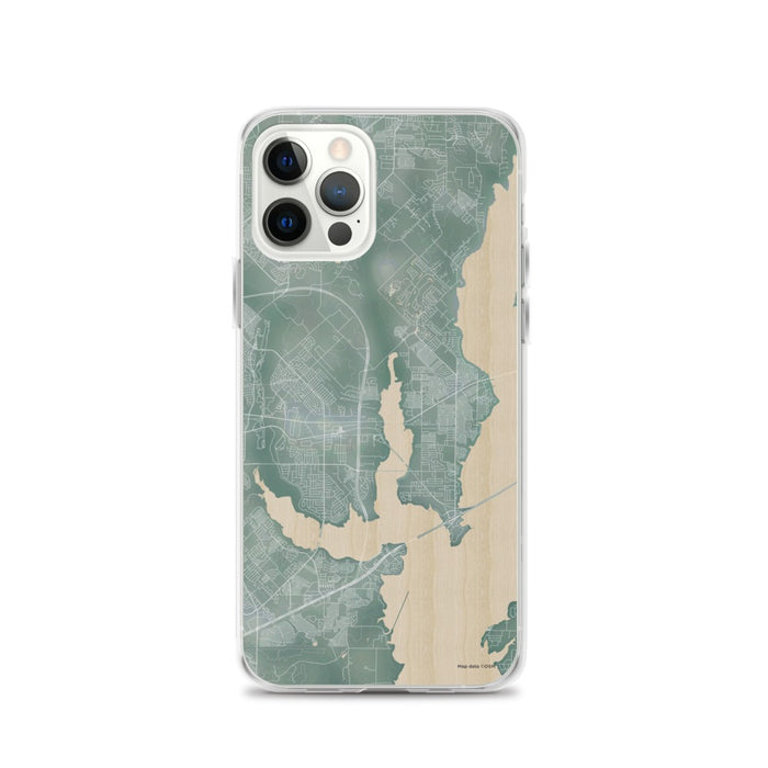 Custom iPhone 12 Pro Rowlett Texas Map Phone Case in Afternoon