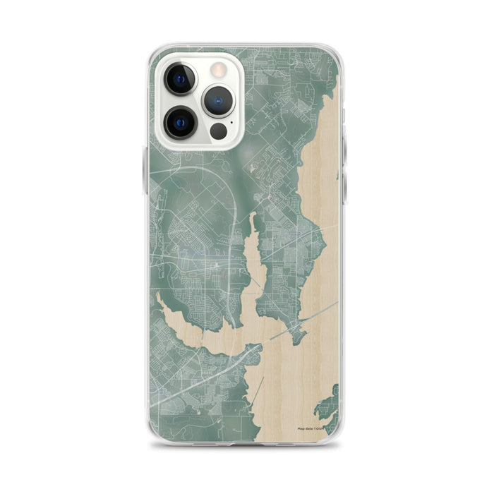 Custom iPhone 12 Pro Max Rowlett Texas Map Phone Case in Afternoon