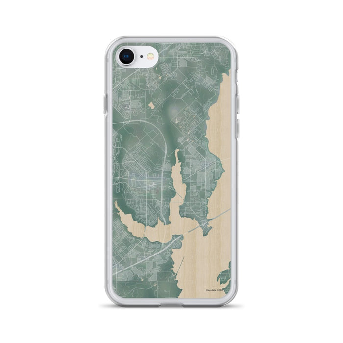 Custom iPhone SE Rowlett Texas Map Phone Case in Afternoon