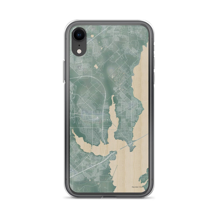 Custom iPhone XR Rowlett Texas Map Phone Case in Afternoon