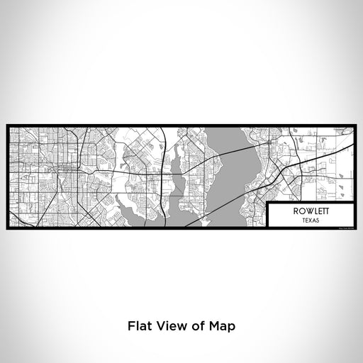 Flat View of Map Custom Rowlett Texas Map Enamel Mug in Classic