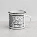 Right View Custom Rowlett Texas Map Enamel Mug in Classic