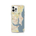 Custom iPhone 12 Pro Rowlett Texas Map Phone Case in Woodblock