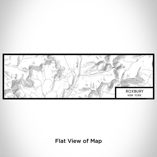 Flat View of Map Custom Roxbury New York Map Enamel Mug in Classic