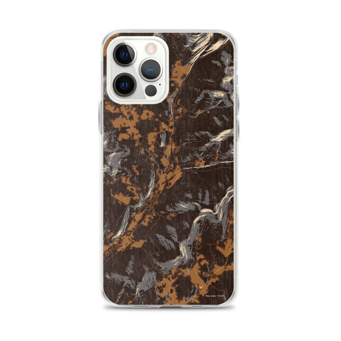 Custom Roxbury New York Map iPhone 12 Pro Max Phone Case in Ember