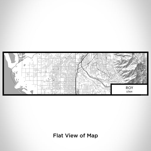 Flat View of Map Custom Roy Utah Map Enamel Mug in Classic