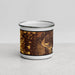 Front View Custom Roy Utah Map Enamel Mug in Ember