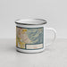 Right View Custom Roy Utah Map Enamel Mug in Woodblock