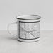 Left View Custom Royal Oak Michigan Map Enamel Mug in Classic