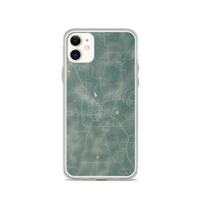 Custom iPhone 11 Rusk Texas Map Phone Case in Afternoon