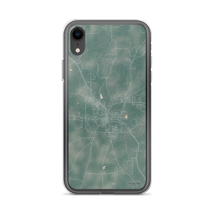 Custom iPhone XR Rusk Texas Map Phone Case in Afternoon