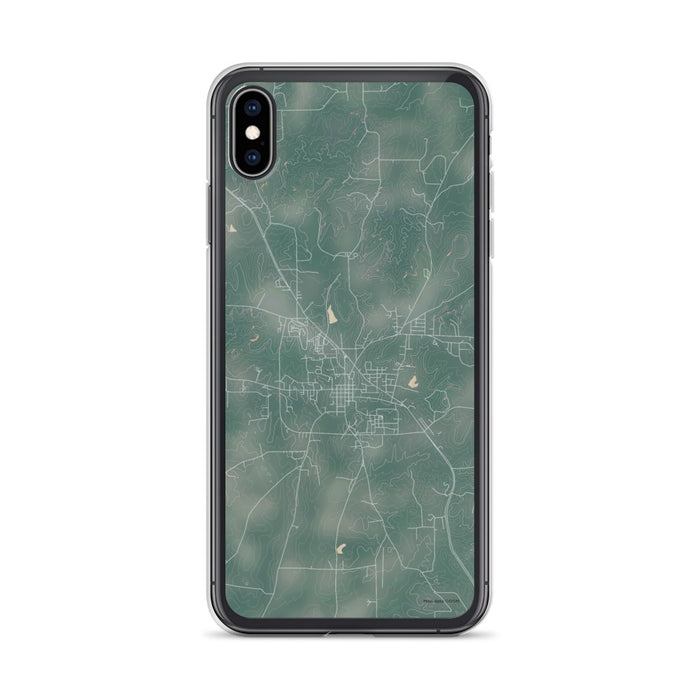 Custom iPhone XS Max Rusk Texas Map Phone Case in Afternoon