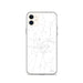 Custom iPhone 11 Rusk Texas Map Phone Case in Classic