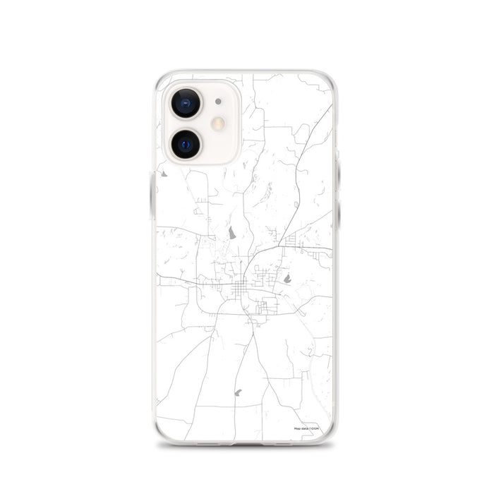 Custom iPhone 12 Rusk Texas Map Phone Case in Classic