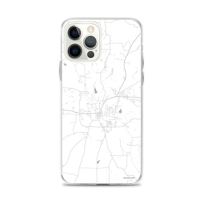 Custom iPhone 12 Pro Max Rusk Texas Map Phone Case in Classic
