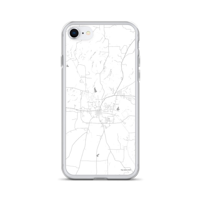 Custom iPhone SE Rusk Texas Map Phone Case in Classic