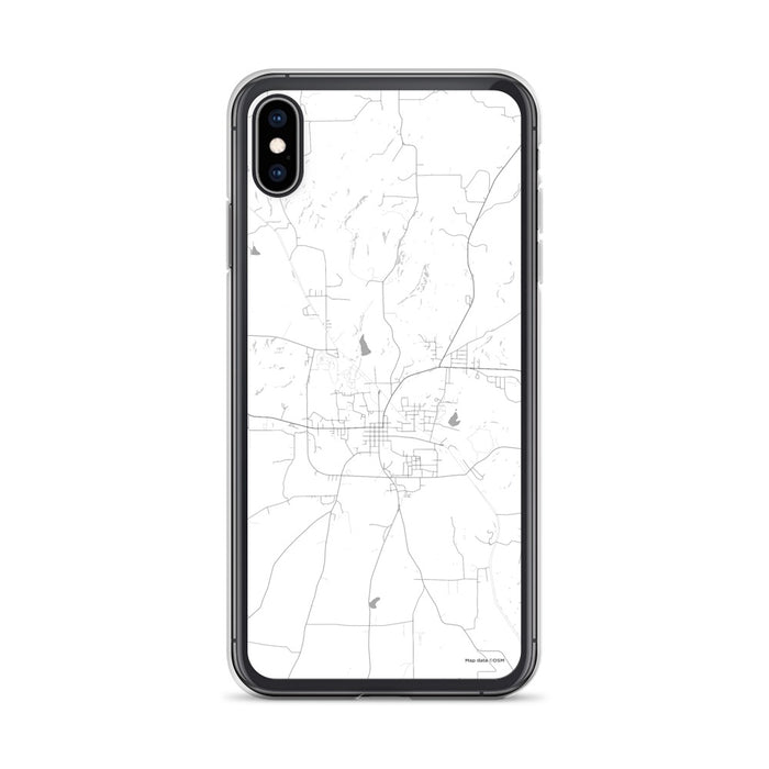 Custom iPhone XS Max Rusk Texas Map Phone Case in Classic