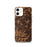 Custom iPhone 12 Rusk Texas Map Phone Case in Ember