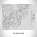Rendered View of Rye New York Map Engraving on 20oz Stainless Steel Insulated Bottle with Bamboo Top