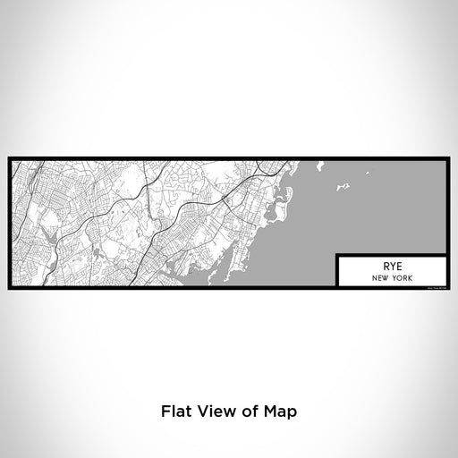 Flat View of Map Custom Rye New York Map Enamel Mug in Classic