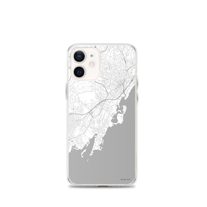 Custom Rye New York Map iPhone 12 mini Phone Case in Classic