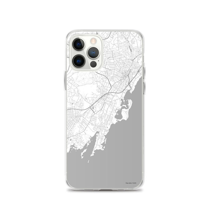 Custom Rye New York Map iPhone 12 Pro Phone Case in Classic