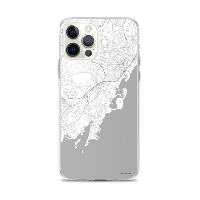 Custom Rye New York Map iPhone 12 Pro Max Phone Case in Classic