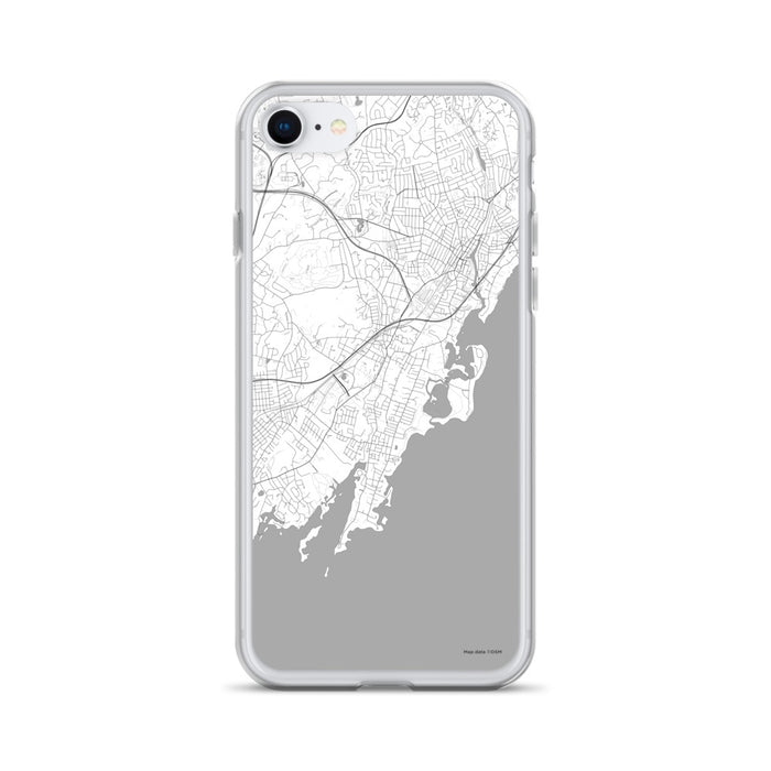 Custom Rye New York Map iPhone SE Phone Case in Classic