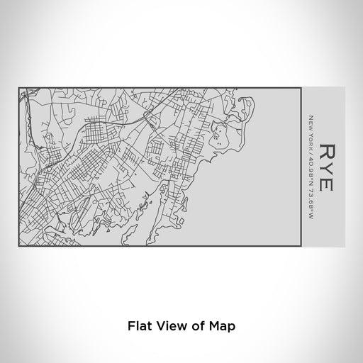 Rendered View of Rye New York Map Engraving on 17oz Stainless Steel Insulated Cola Bottle