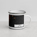 Right View Custom Rye New York Map Enamel Mug in Ember