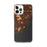 Custom Rye New York Map iPhone 12 Pro Max Phone Case in Ember