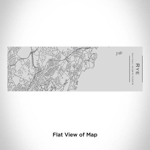 Rendered View of Rye New York Map Engraving on 10oz Stainless Steel Insulated Cup with Sipping Lid