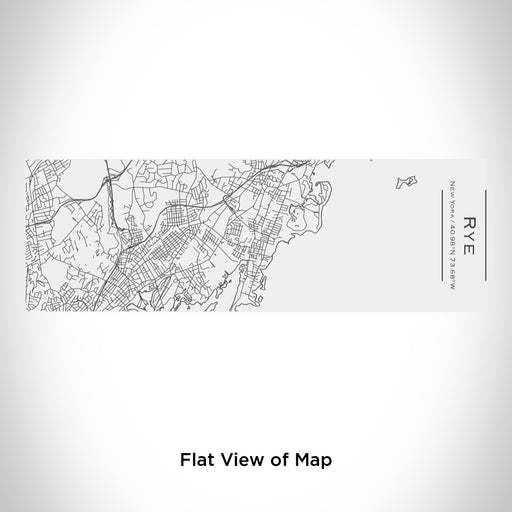 Rendered View of Rye New York Map Engraving on 10oz Stainless Steel Insulated Cup with Sliding Lid in White