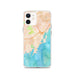 Custom Rye New York Map iPhone 12 Phone Case in Watercolor