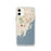 Custom Rye New York Map Phone Case in Woodblock