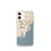 Custom Rye New York Map iPhone 12 mini Phone Case in Woodblock