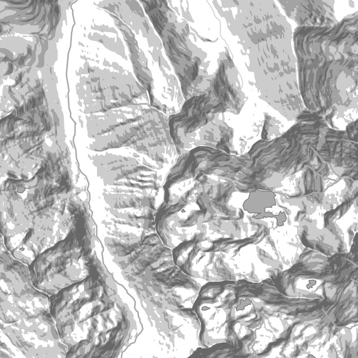 Sacajawea Peak Oregon Map Print in Classic Style Zoomed In Close Up Showing Details