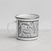 Left View Custom Sacajawea Peak Oregon Map Enamel Mug in Classic