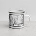 Right View Custom Sacajawea Peak Oregon Map Enamel Mug in Classic