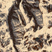 Sacajawea Peak Oregon Map Print in Ember Style Zoomed In Close Up Showing Details